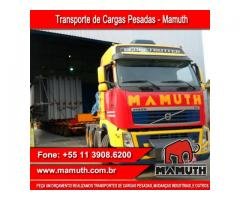 Transporte de Cargas Pesadas em toda a América do Sul - Mamuth