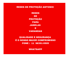 Redes de Proteção na Vila Nova Conceição, (11) 98391-0505