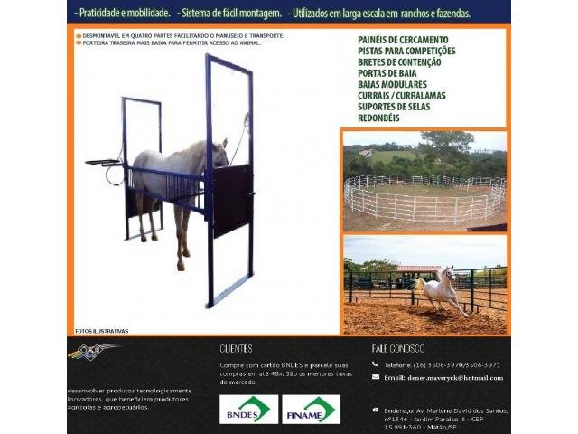 baias e bretes de aço