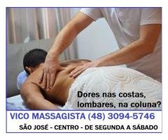 Vico Massagista e Quiropraxia - São José SC - de segunda a sábado