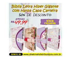 Bíblia Letra Hiper Gigante com Harpa Exclusiva