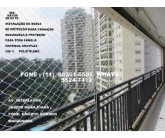 Telas de Proteção no Dominio Marajoara, Av. Interlagos, (11)  5524-7412