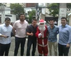 contratar papai noel , papai noel para véspera de natal