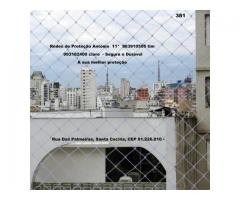 Redes de Proteção na Santa Cecilia, Rua das Palmeiras,