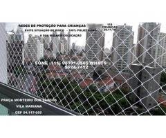 Redes de Proteção na Santa Cecilia, Rua das Palmeiras,