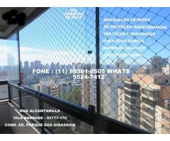 Redes de Proteção na Santa Cecilia, Rua das Palmeiras,