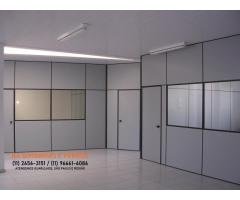 Divisoria em Guarulhos-SP eucatex drywall forro isopor pvc vidro divisorias usadas