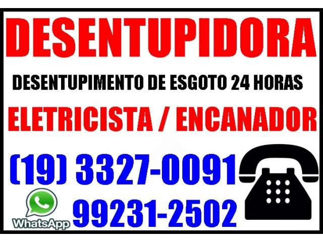Desentupidora e Encanador 99231-2502 no Vila Aeroporto em Campinas