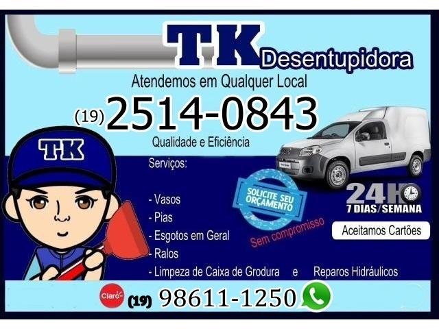 Desentupidora de Canos Na Vila Miguel Vicente Cury em Campinas (19) 2514-0843