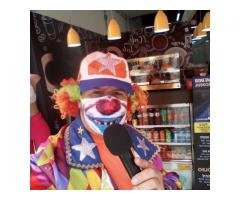 animador Palhaço locutor para promoções e eventos