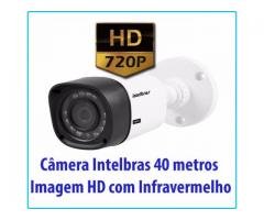 Câmera de Segurança Intelbras 40 metros Imagem HD com Infravermelho