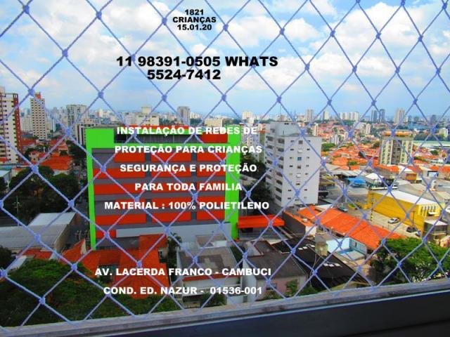 Redes de Proteção no Cambuci, Av. lacerda Franco, (11) 98391-0505 whats