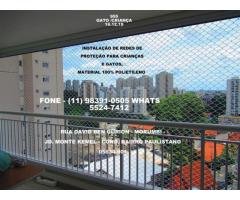 Redes de Proteção no Condominio Bairro Paulistano, Jardim Monte Kemel, (11) 98391-0505 whats