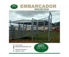 embarcador de gado e curral metalico