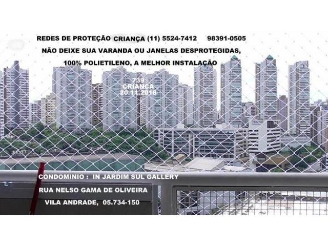 Instalação de Redes de Proteção na Vila Andrade, Rua Nelson Gama de Oliveira, (11) 98391-0505