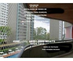 Instalação de Redes de Proteção na Vila Andrade, Rua Nelson Gama de Oliveira, (11) 98391-0505