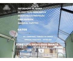 Instalação de Redes de Proteção na Vila Sonia, Rua Prof. José Horacio Meireles .