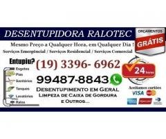 Desentupidora Ralotec em Campinas (19) 3396-6962 Visita e Orçamento sem Custo