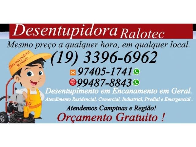 Desentupidora no Carlos Gomes em Campinas (19) 3396-6962 Orçamento Grátis