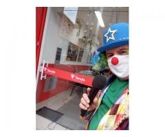 animador para Stand imobiliário, locutor de supermercado
