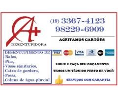 Desentupidora no Jardim Alvorada em Monte Mor 19 3367-4123