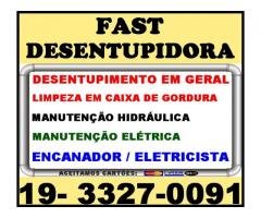 Desentupidora Vila Nova em Campinas 3327-0091