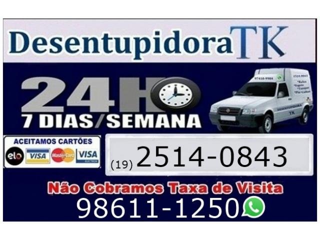 Desentupidora de esgoto atendimento 24 horas em Campinas e Região 2514-0843 ou 98611-1250