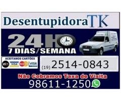 Desentupidora de esgoto atendimento 24 horas em Campinas e Região 2514-0843 ou 98611-1250
