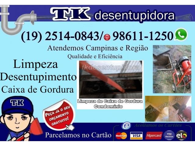 Tk Desentupidora em Campinas, Visita e Orçamento Grátis (19) 2514-0843 ou 98611-1250