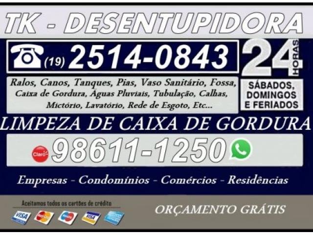Desentupidora em Campinas Jardim Planalto 25140843 Visita Grátis