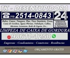 Desentupidora no Jardim Samambaia em Campinas 2514-0843 Visita Grátis