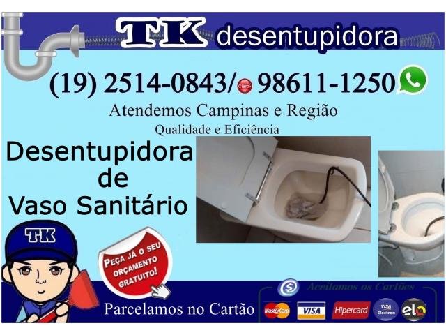 Desentupidora de Vaso Sanitário no Jardim Lisa em Campinas (19) 2514-0843