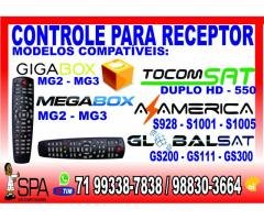 Controle Universal para Tocomsat TS550 Duo em Salvador Ba