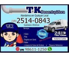 Desentupidora de Rede de Esgoto na Vila Bela Vista em Campinas 98611-1250