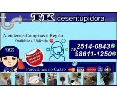 Desentupidora de Rede de Esgoto no Parque Jambeiro em Campinas (19) 98611-1250