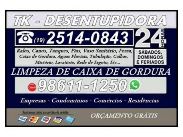Desentupidora de Ralo no Parque Industrial em Campinas (19) 98611-1250