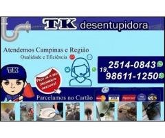 A Tk Desentupidora no Jardim Madalena em Campinas (19) 2514-0843 Visita Grátis