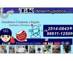 A Tk Desentupidora no Jardim Novo Taquaral em Campinas (19) 2514-0843
