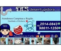 A Tk Desentupidora no Jardim Planalto em Campinas (19) 98611-1250