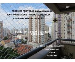 Telas de Proteção na Saude, Rua Paracatu, (11)  5524-7412 ,.