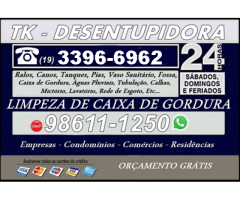 Desentupidora de Caixa de Gordura no Centro em Campinas (19) 98611-1250