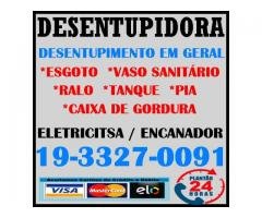 Desentupidora No Jardim Novo Campos Elíseos em Campinas 19-3327-0091