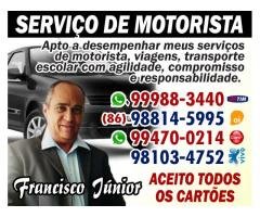 SERVIÇO DE MOTORISTA EM TERESINA-PIAUÍ