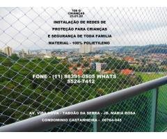 Redes de Proteção no Condominio Residencial Castanheira , Taboão da Serra, (11)  98391-0505, zap