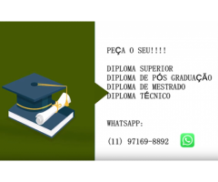 VENDA DE DIPLOMA QUENTE ORIGINAL – VENDA DE DIPLOMA DE ENSINO SUPERIOR – PAGUE APÓS CONFIRMAR