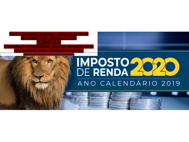 Boston | Everett - Londrina – Contabilidade em Imposto de Renda Livro caixa 2021