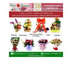 Bom Despacho floricultura flores cesta de café da manhã e coroas de flores Bom Despacho FLORA
