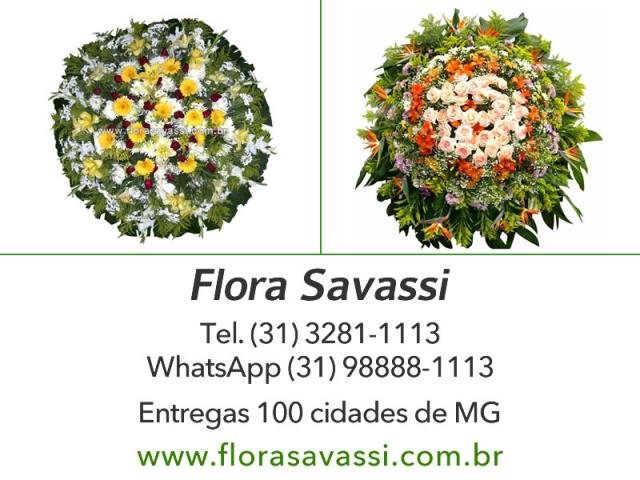 Mariana, Congonhas, Itabirito, Nova Serrana, Bom Despacho MG, floricultura coroa de flores FLORA