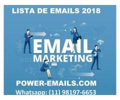 Lista De Emails 2018 atualizado