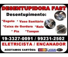 Desentupidora 992312502 no Parque das Camélias em Campinas